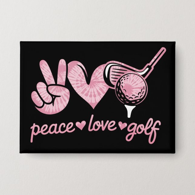 Funny Peace Love Golf Player Sport Lovers  (Front)