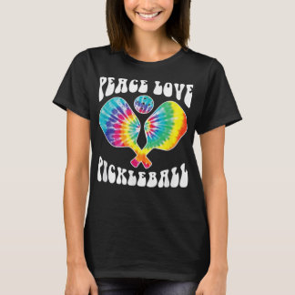 Funny Peace Love Pickleball Vintage Design 343 T-Shirt