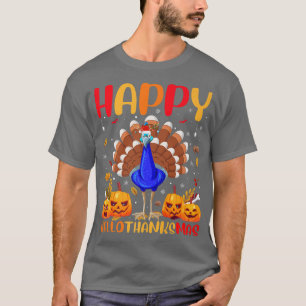 Funny Peacock Bird Lover Happy Peacock HelloThanks T-Shirt