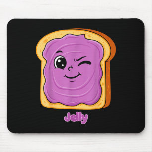 Funny Peanut Butter-jelly Friends Cute Food Matchi Mouse Pad