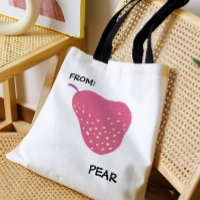 Funny Pear Pun – “From: Pear” Pop Art Fruit Canva