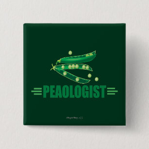 Funny Peas 2 Inch Square Button
