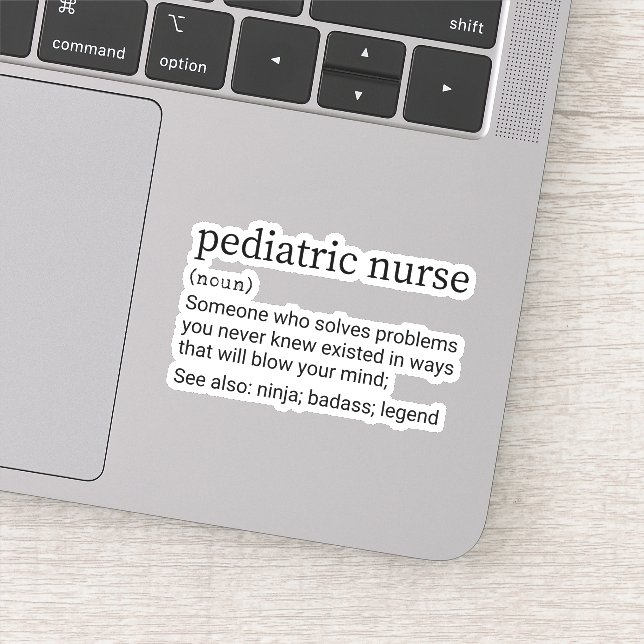 Funny Pediatric Nurse Definition, Peds Nursing (Detail)