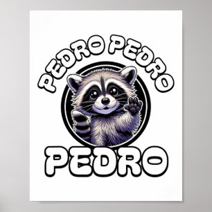 Funny Pedro Pedro Dancing Raccoon Popular Internet Poster