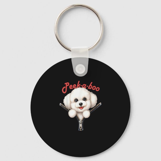 Funny - Peekaboo Halloween Keychain (Front)