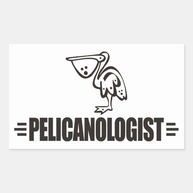 Funny Pelican Sticker (Front)