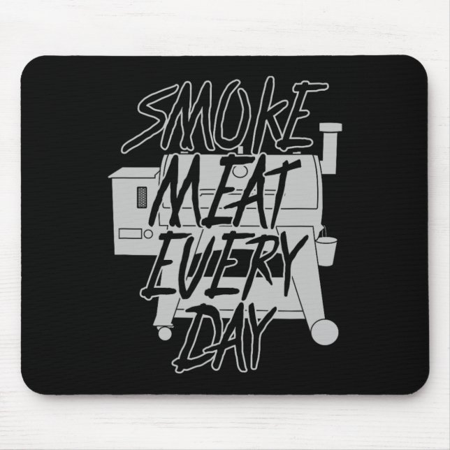 Funny Pellet Smoker Bbq Pit Grill Gift For Meat Sm Mouse Pad (Front)
