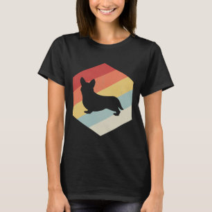 Funny Pembroke Welsh Corgi Dog Art Retro Vintage T-Shirt
