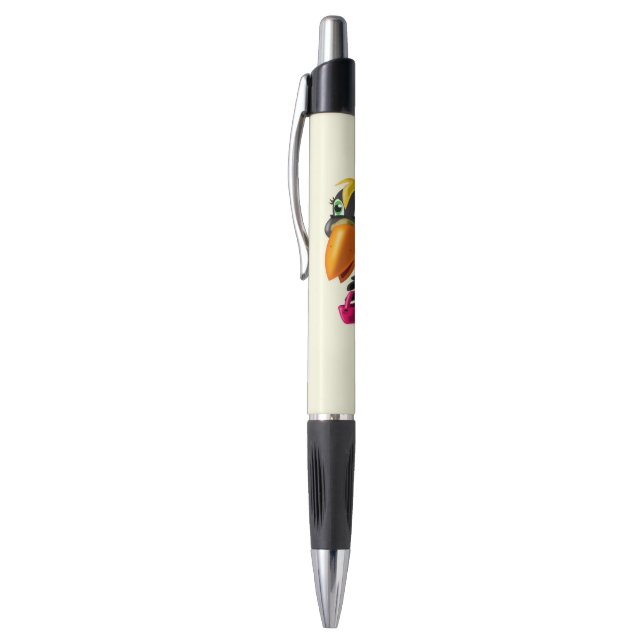 Funny Pen with Modern Bird (Top (Vertical))