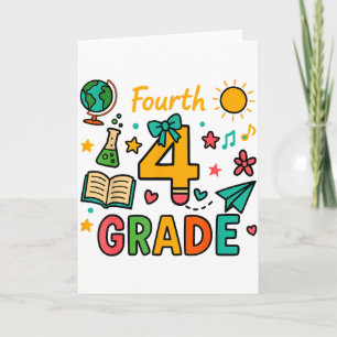 Funny Pencil Bow Back To School Teacher Graphic 4t Card