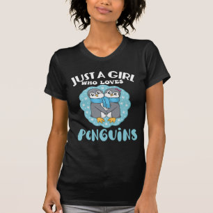 Funny Penguin Animal Just A Girl Who Loves Penguin T-Shirt
