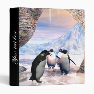 Funny penguin binder