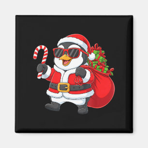 Funny Penguin Christmas Santa Outfit Xmas Boys Gir Magnet