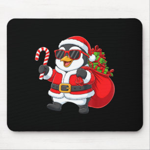 Funny Penguin Christmas Santa Outfit Xmas Boys Gir Mouse Pad