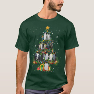 Funny Penguin Christmas Tree Loves Penguin Xmas  T-Shirt