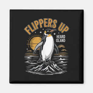 Funny Penguin Flippers Up I Stand With The Penguin Magnet