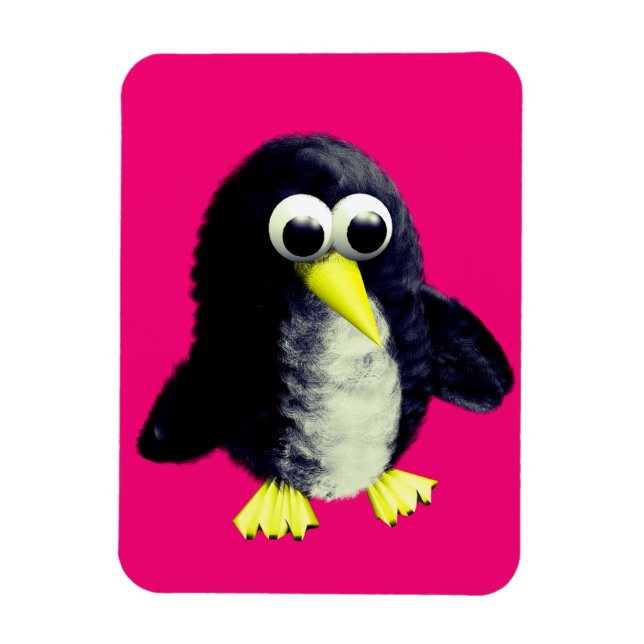 Funny penguin magnet (Vertical)