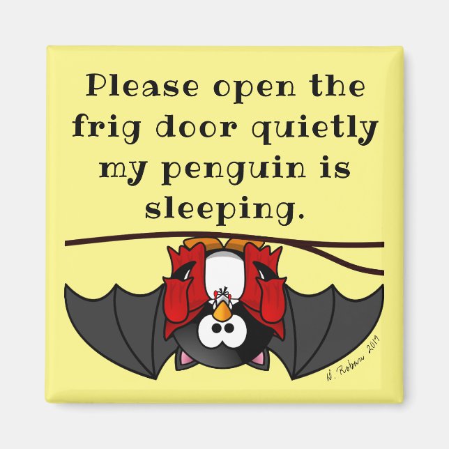 Funny Penguin Magnet (Front)