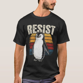 Funny Penguin Resist Cool Penguins Resist T-Shirt