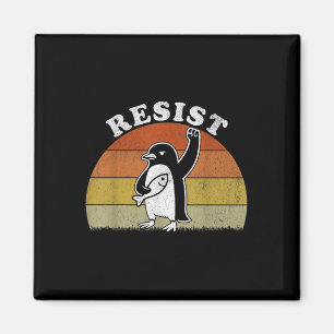 Funny Penguin Resist Penguins Protest Against Tari Magnet