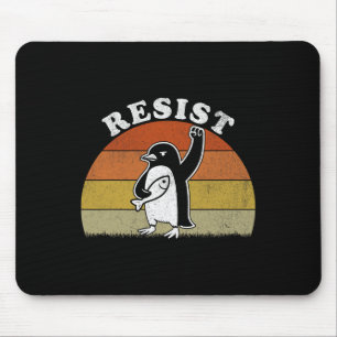 Funny Penguin Resist Penguins Protest Against Tari Mouse Pad