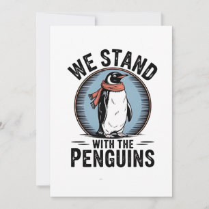 Funny Penguin Resist Protest Against Tarrifs  Announcement
