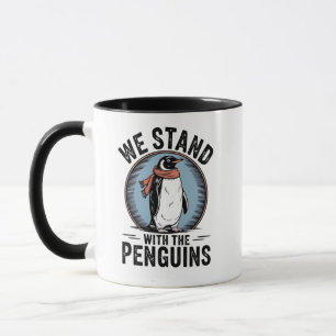 Funny Penguin Resist Protest Against Tarrifs Mug