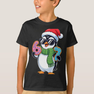 Funny Penguin Six Seven 67 Ice Cream Christmas Boy T-Shirt