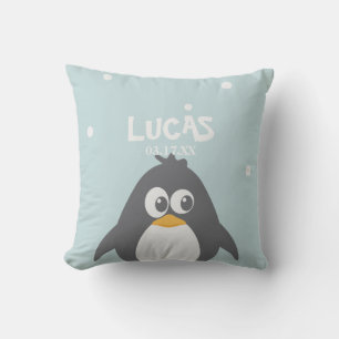 Funny Penguin Throw Pillow