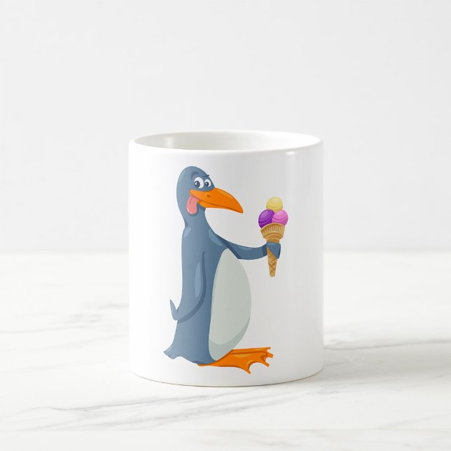 Funny Penguin With Ice Cream Mug (Creator Uploaded)