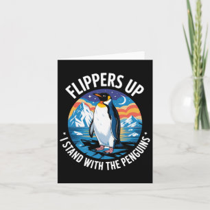 Funny Penguins Against Tariffs Liberation Day Wome Card