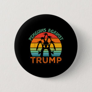 Funny Penguins Against Trump Funny Trump Tariffs C 2 Inch Round Button