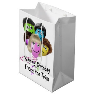 Funny People Birthday Balloons Medium Gift Bag