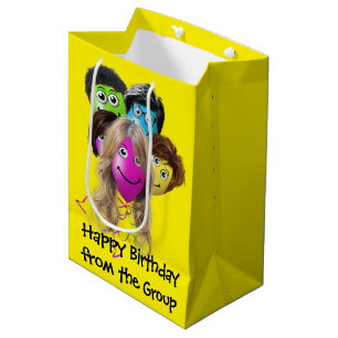 Funny People Birthday Balloons  Medium Gift Bag