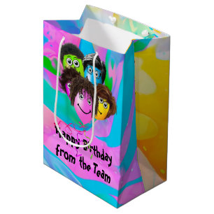 Funny People Birthday Balloons  Medium Gift Bag