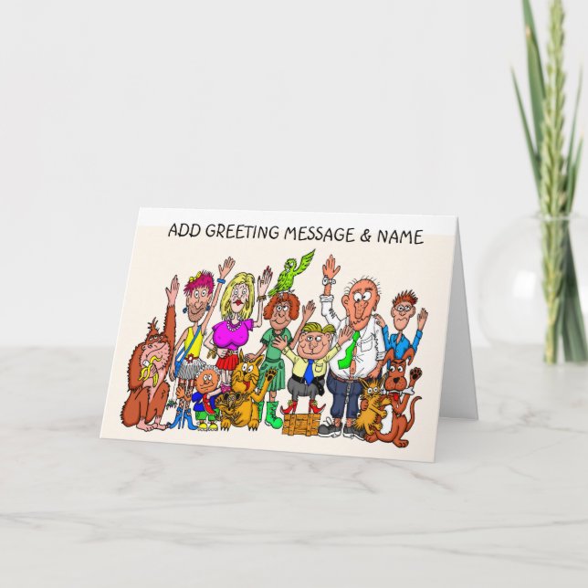Funny People Good Luck Card (Front)
