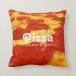 Funny Pepperoni Cheese Pizza Addict Fast Food Throw Pillow<br><div class="desc">Fast Food junkie? Can you finish a whole box of delicious pizza in one sitting? Pizza parties? Couch potato? If yes, then you'll take grand prize for Pizza Olympics! If you know somebody who's as addicted to pizza as you are, buy this funny throw pillow for them and then maybe...</div>