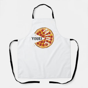 Funny pepperoni pizza cute foodie apron