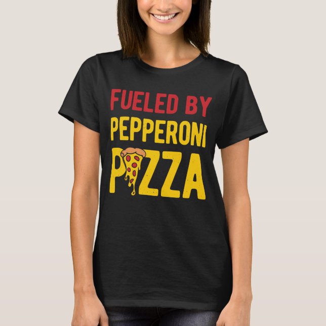Funny Pepperoni Pizza T-Shirt (Front)