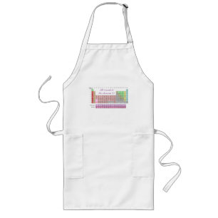 Funny periodic table All I Want is U teacher joke Long Apron