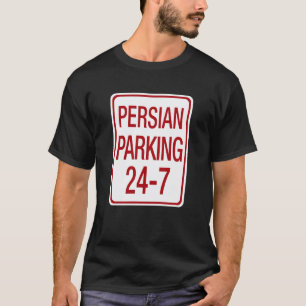 Funny Persian Parking Traffic Sign Spoof Cat Lover T-Shirt