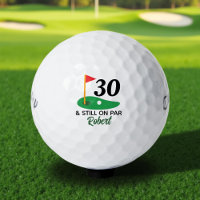 Funny Personalized 30th Birthday Gift for Golfer