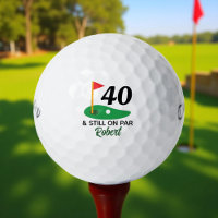 Funny Personalized 40th Birthday Gift for Golfer