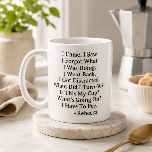 Funny Personalized 60th Birthday Coffee Mug