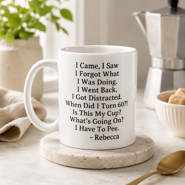 Funny Personalized 60th Birthday Coffee Mug (Creator Uploaded)