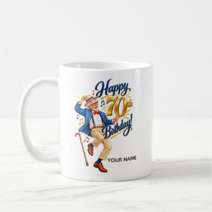 Funny Personalized 70th Birthday Card Coffee Mug