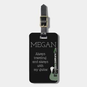 Funny Personalized Bag Attention For Guitarists Luggage Tag