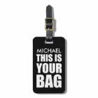 Funny Personalized Bag Attention Travel Luggage