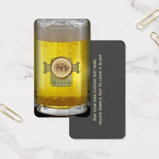 Funny Personalized Beer Glass (Office)