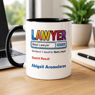 Funny Personalized Best Lawyer Mug